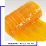 Amber / Anti insect Yellow PVC Strip Roll